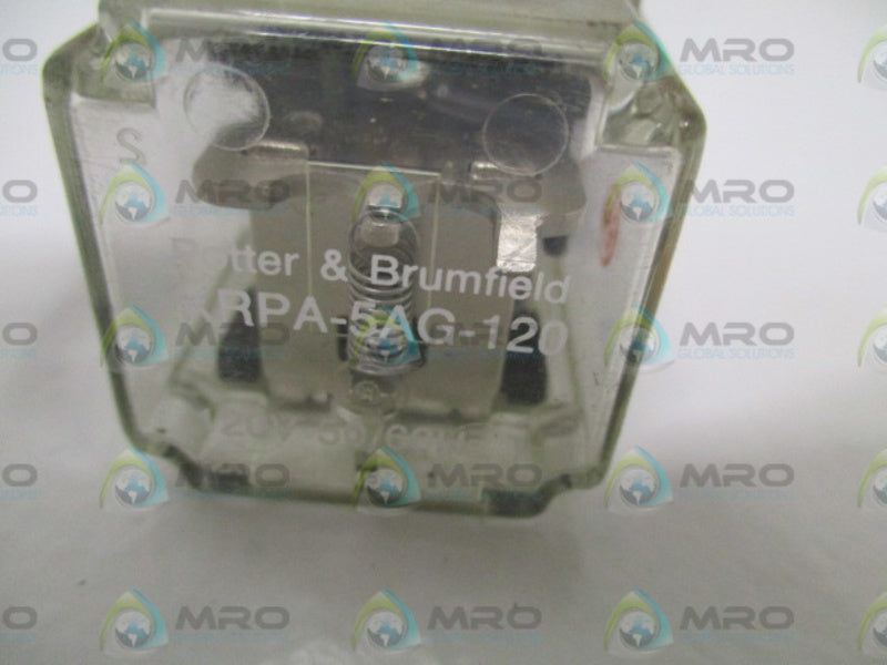 POTTER & BRUMFIELD KRPA-5AG-120 RELAY 120V *USED*