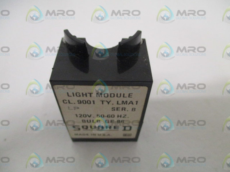 SQUARE D 9001-LMA1 SER. B LIGHT MODULE *USED*