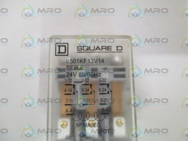 SQUARE D 8501-KF13V14 RELAY 24V *USED*