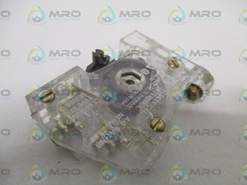 SQUARE D 9999-SX-6 AUXILIARY CONTACT *USED *