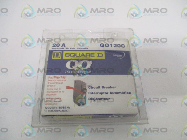SQUARE D QO120C CIRCUIT BREAKER 20A *NEW IN ORIGINAL PACKAGE*