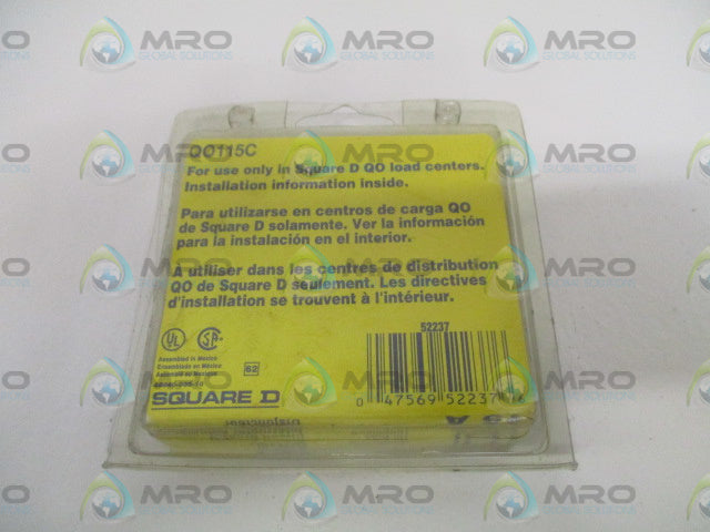 SQUARE D QO115C CIRCUIT BREAKER 15A *NEW IN ORIGINAL PACKAGE*