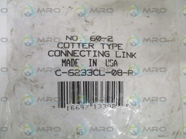 DIAMOND NO. 60-2 CONNECTING LINK C-6233CL-08-P * NEW IN FACTORY BAG *