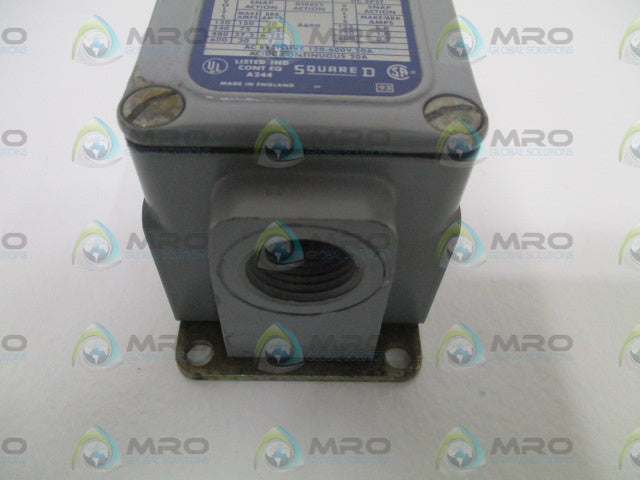 SQUARE D 9007-TUB5 SER. D LIMIT SWITCH *USED*