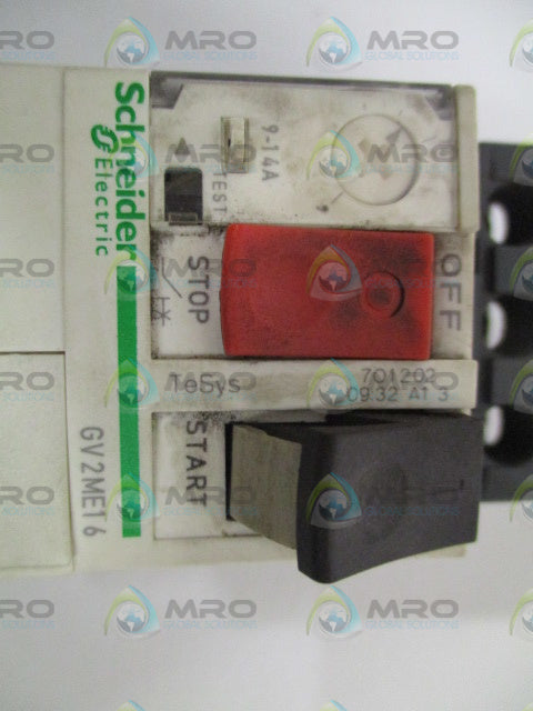SCHNEIDER ELECTRIC GV2ME16 MOTOR CONTROL 9-14A *USED*