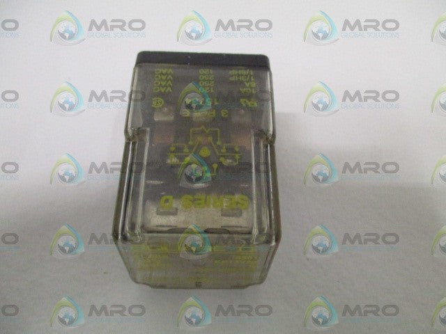 SQUARE D 8501-KP13V20 SER. D RELAY 120V *USED*