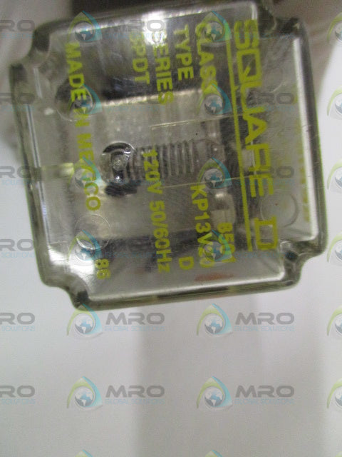 SQUARE D 8501-KP13V20 SER. D RELAY 120V *USED*
