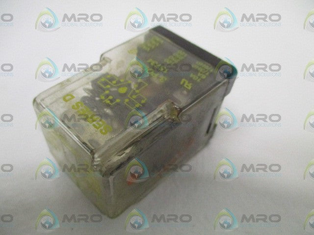 SQUARE D 8501-KP13V20 SER. D RELAY 120V *USED*