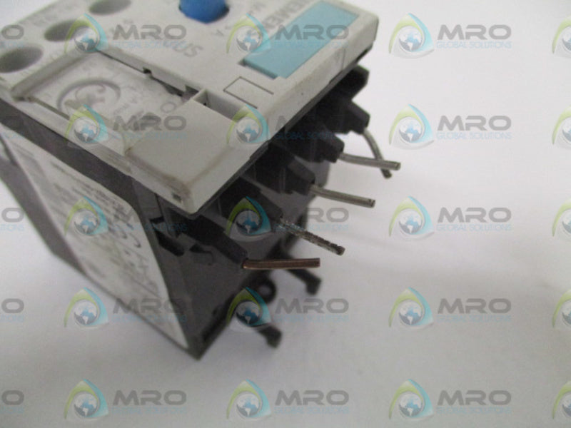 SIEMENS 3RU1116-0KB0 OVERLOAD RELAY 0.9-1.25A *USED*