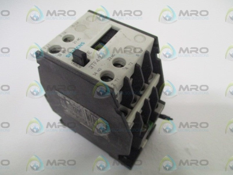 SIEMENS 3TF4011-0A CONTACTOR 110V *USED*