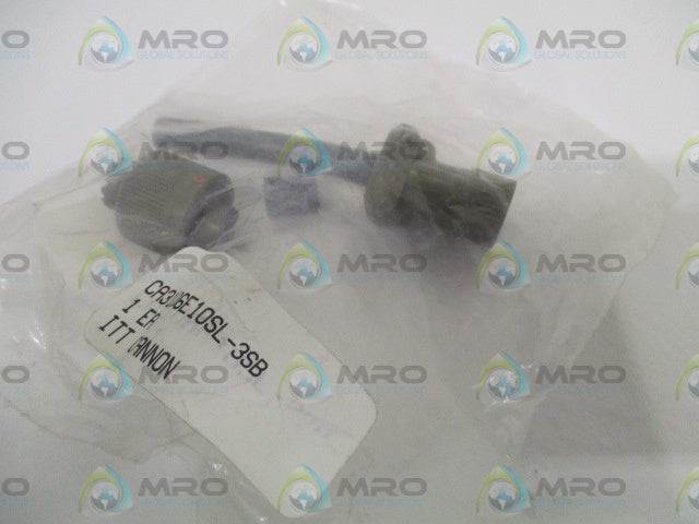 ITTS CANNON CA3106E10SL-3SB PLUG *NEW IN FACTORY BAG*