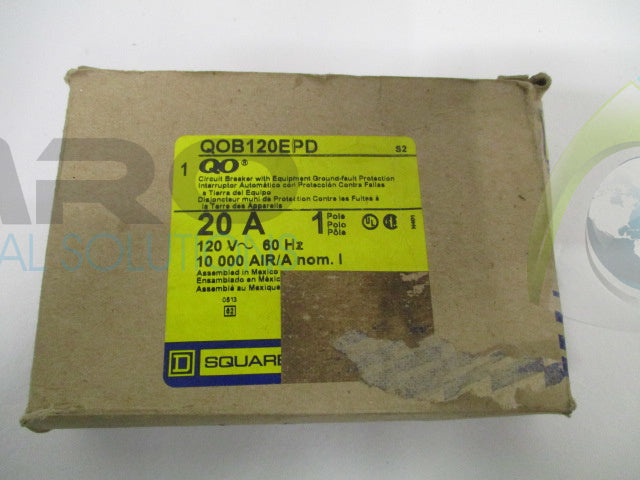 SQUARE D QOB120EPD CIRCUIT BREAKER 20A *NEW IN BOX*