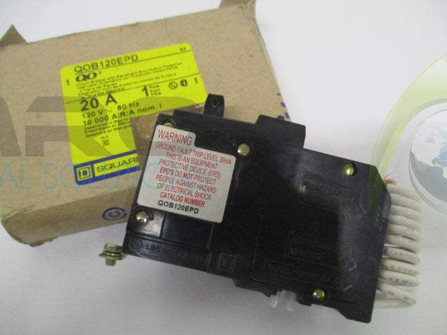 SQUARE D QOB120EPD CIRCUIT BREAKER 20A *NEW IN BOX*