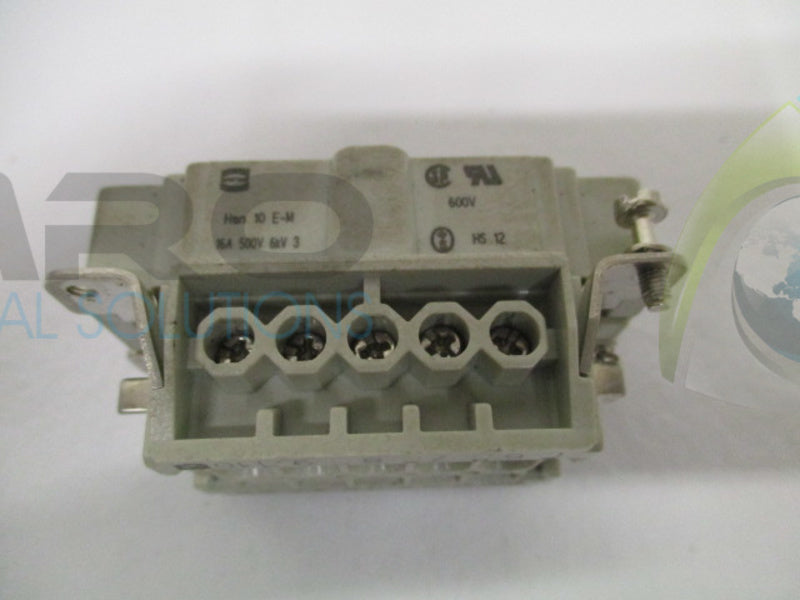 HARTING Han 10 E-M MALE CONNECTOR *USED*