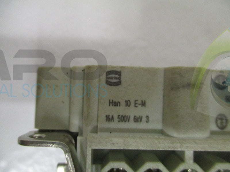 HARTING Han 10 E-M MALE CONNECTOR *USED*
