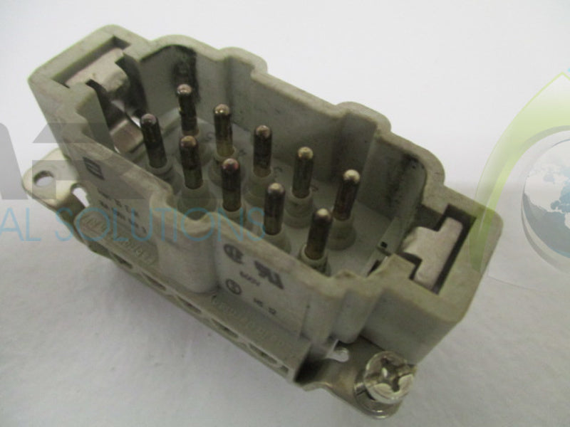 HARTING Han 10 E-M MALE CONNECTOR *USED*