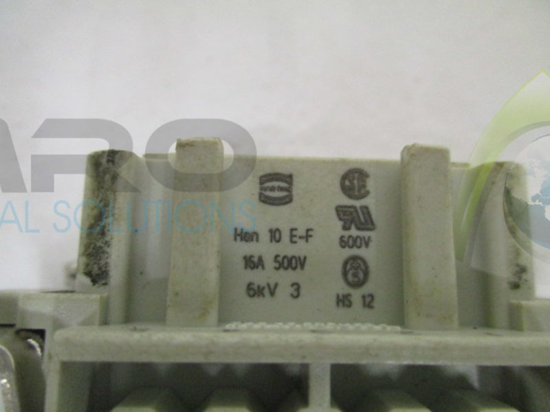HARTING Han 10 E-F FEMALE CONNECTOR *USED*