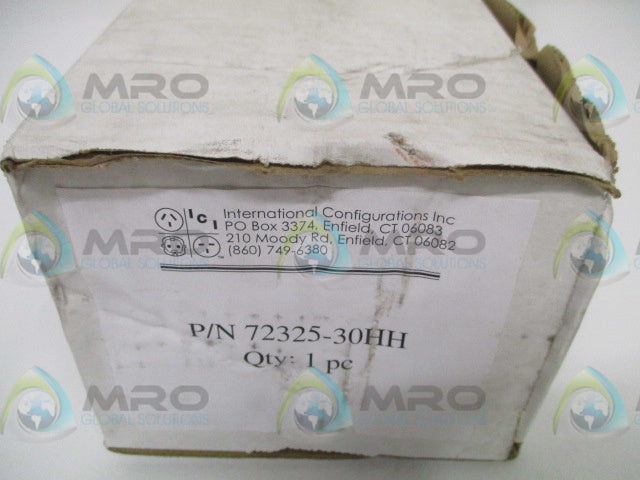 INTERNATIONAL CONFIGURATIONS 72325-30HH OUTLET (AS PICTURED) *NEW IN BOX*