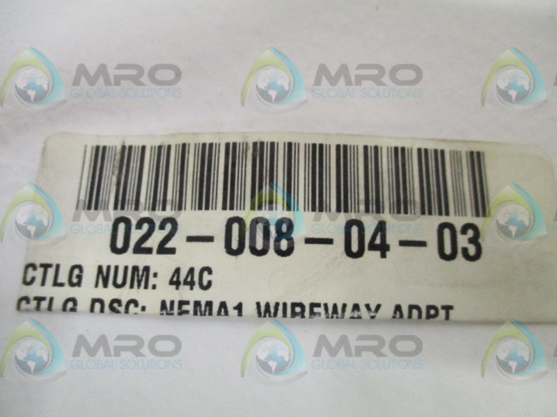 INDUSTRIAL MRO 022-008-04-03 WIREWAY ADAPTER *NEW NO BOX*