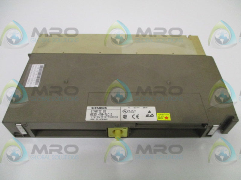SIEMENS 6ES5 470-7LC13 ANALOG OUTPUT MODULE *USED*
