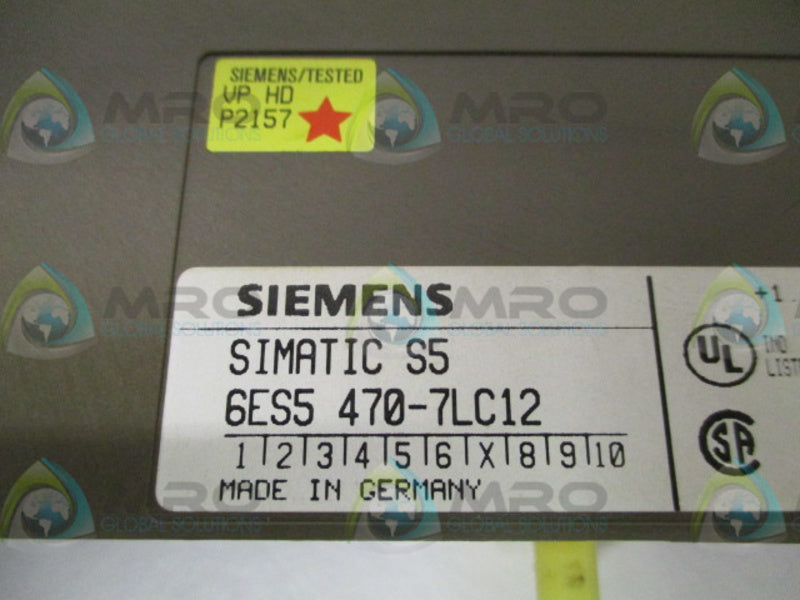 SIEMENS 6ES5 470-7LC12 ANALOG OUTPUT MODULE *USED*