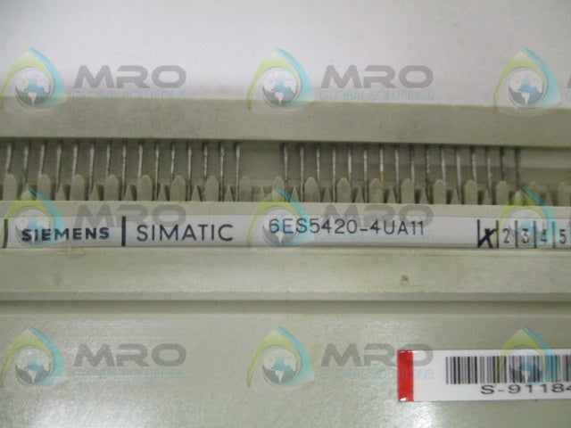 SIEMEMS 6ES5420-4UA11  INPUT MODULE (REPAIRED) *USED*