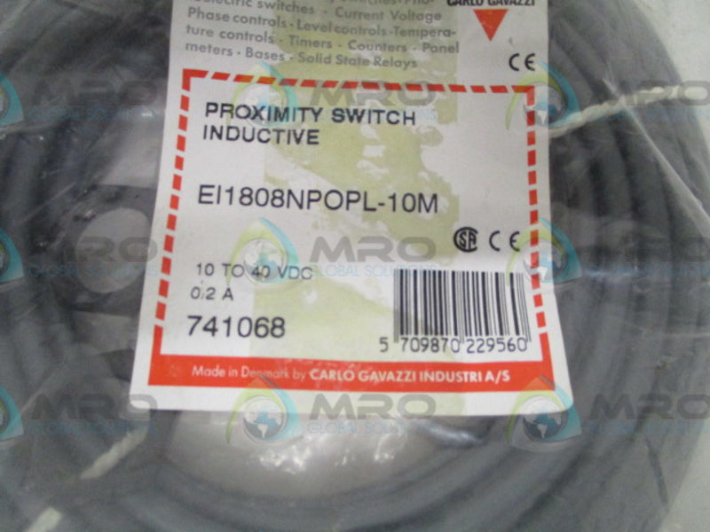 CARLO GAVAZZI EI1808NPOPL-10M IND. PROXIMITY SWITCH * NEW IN FACTORY BAG *
