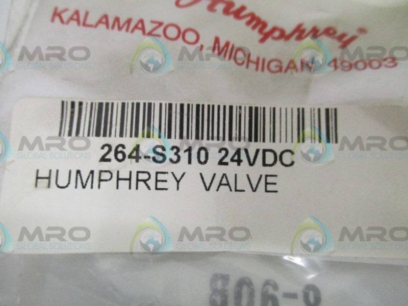 HUMPHREY S31024VDC VALEVE 24VDC *NEW IN FACTORY BAG*
