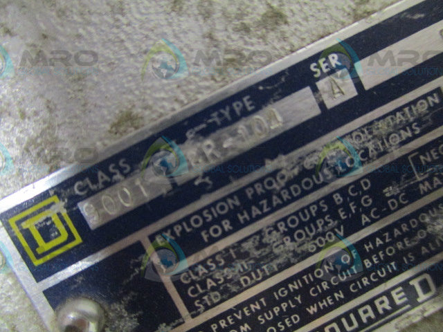 SQUARE D 9001-BR-104 SER. A CONTROL STATION (MISSING ACCESSORIES) *NEW NO BOX*