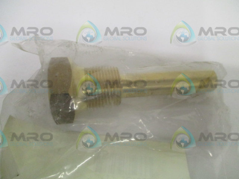 TRERICE 3-4F2 BRASS INDUSTRIAL THERMOWELL 3/4" X 3.5"  *NEW IN FACTORY BAG*