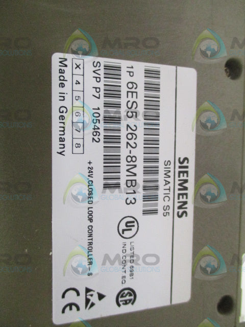 SIEMENS SIMATIC S5 6ES5262-8MB13 CLOSED LOOP CONTROLLER *USED*