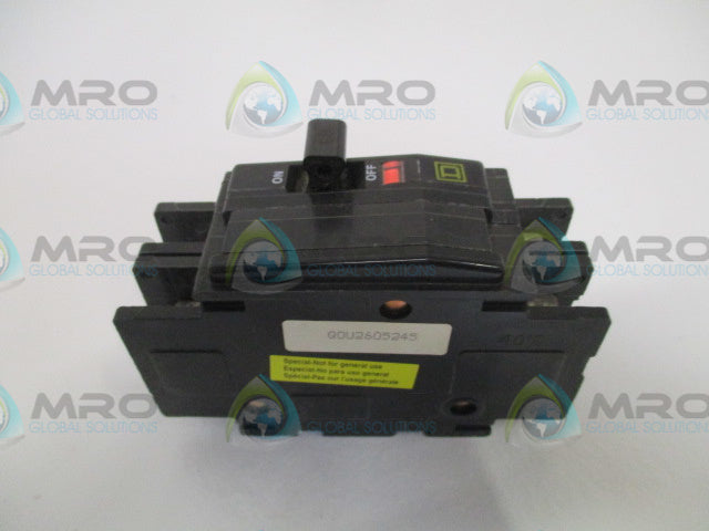 SQUARE D QOU2605245 CIRCUIT BREAKER 60A (MISSING ACCESSORIES) *NEW IN BOX*
