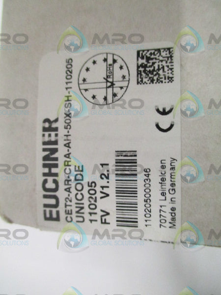 EUCHNER CET2-AR-CRA-AH-50X-SH-110205 SAFETY SWITCH * FACTORY SEALED *