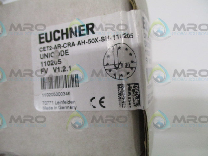 EUCHNER CET2-AR-CRA-AH-50X-SH-110205 SAFETY SWITCH * FACTORY SEALED *