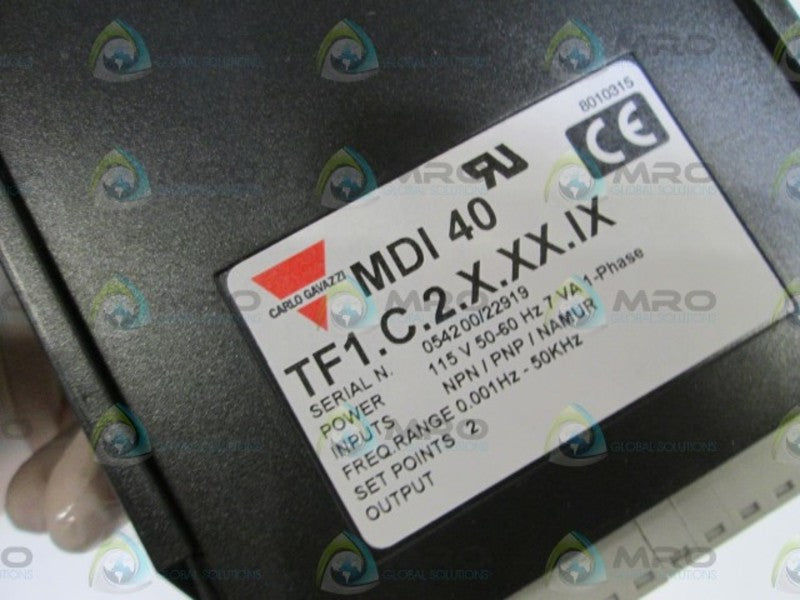 CARLO GAVAZZI PANEL METER MDI 40 TF1.C.2.X.XX.IX  NSMP