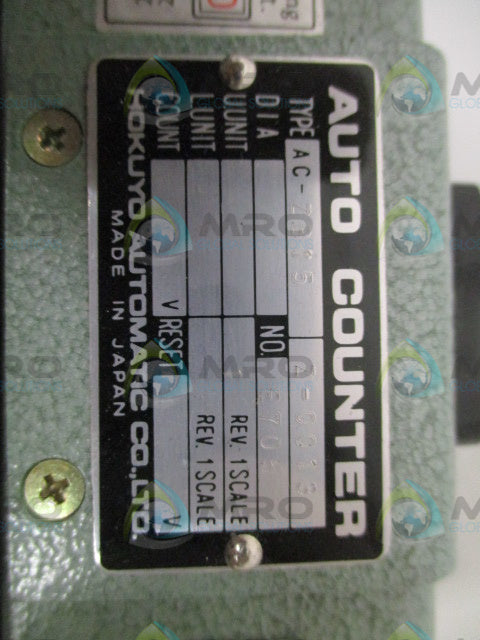 HOKUYO AC-ZB15Z-0013 AUTO COUNTER *NEW IN BOX*
