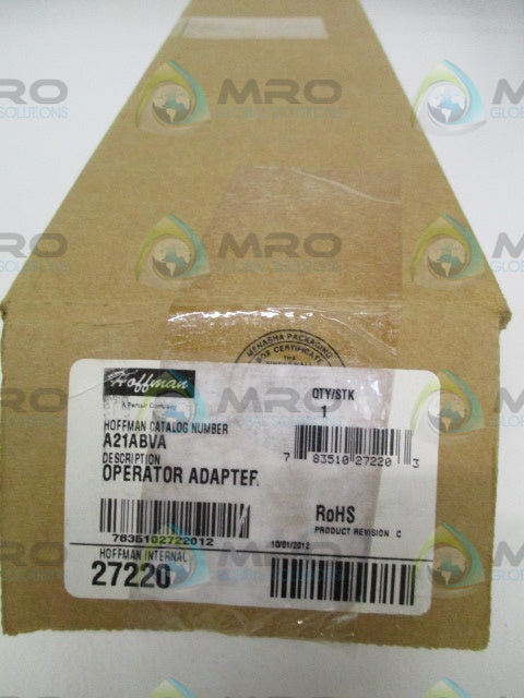 HOFFMAN A21ABVA OPERATOR ADAPTER *NEW IN BOX*