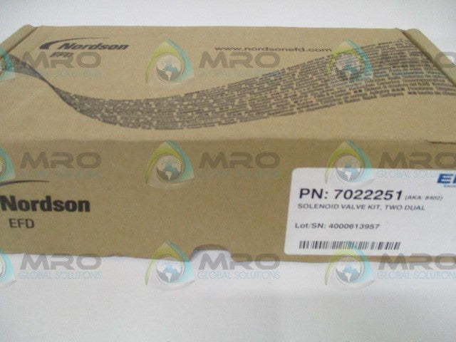 NORDSON EFD 7022251 SOLENOID VALVE KIT (ACCESSORIES ONLY) *NEW IN BOX*