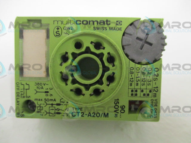 MULTICOMAT CT2-A20/M TIMER BASE 0.2S-12MIN *USED*