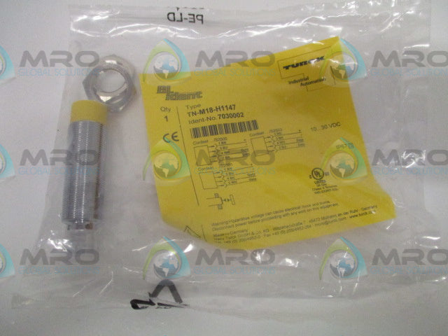 TURCK BL IDENT TN-M18-H1147 CONNECTOR *NEW IN FACTORY BAG*