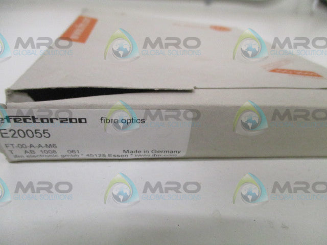 IFM EFECTOR E20055 FIBER OPTIC DIFFUSE SENSOR *NEW IN BOX*
