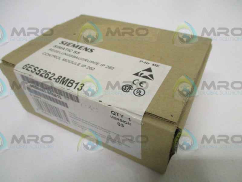 SIEMENS SIMATIC S5 6ES5262-8MB13 * FACTORY SEALED *
