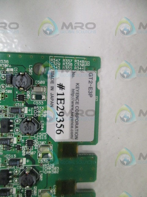 KEYENCE GT2-E3P EXTENSION BOARD *USED*