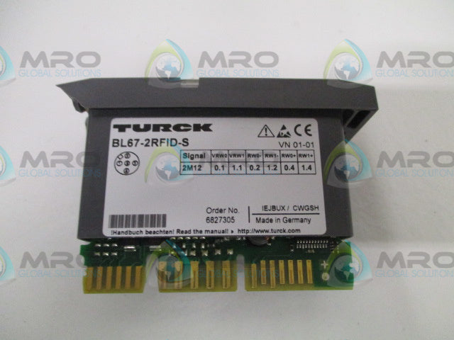 TURCK BL67-2RFID-S EXTENSION MODULE (AS PICTURED) *USED*
