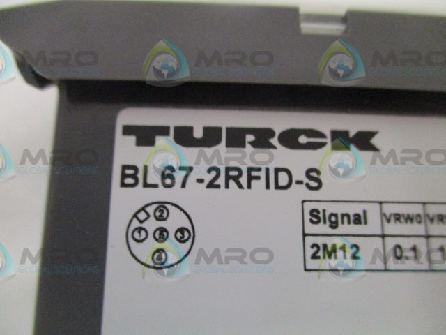 TURCK BL67-2RFID-S EXTENSION MODULE (AS PICTURED) *USED*