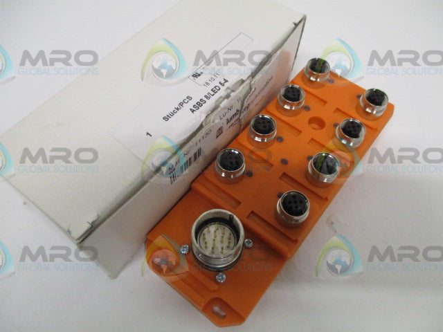 LUMBERG ASBS8/LED5-4 ACTUATOR SENSOR BOX (MISSING ACCESSORIES) *NEW IN BOX*