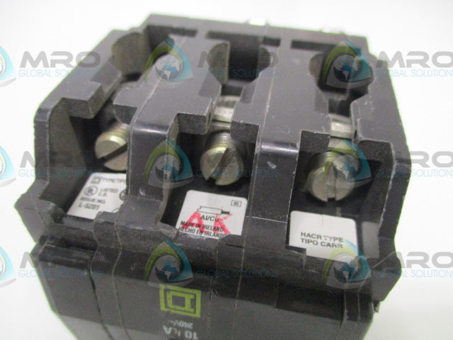 SQUARE D QOB340 CIRCUIT BREAKER 40A *USED*