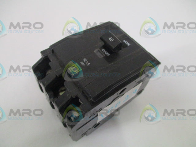 SQUARE D QOB340 CIRCUIT BREAKER 40A *USED*