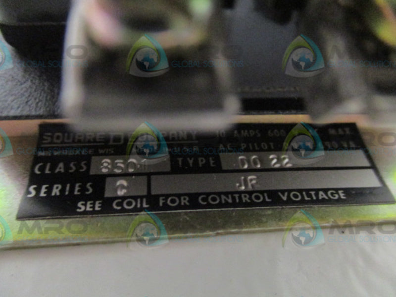 SQUARE D 8501-D022 RELAY 120/110V *NEW NO BOX*