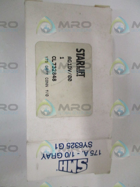STARLIFT AG1DV/00 GRAY CONNECTOR *NEW IN BOX*